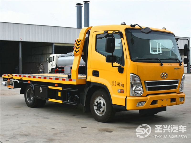 現(xiàn)代盛圖一拖二藍牌清障車
