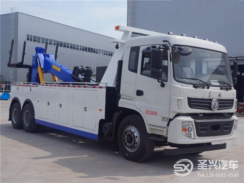東風專底D913后雙橋拖吊聯(lián)體清障車